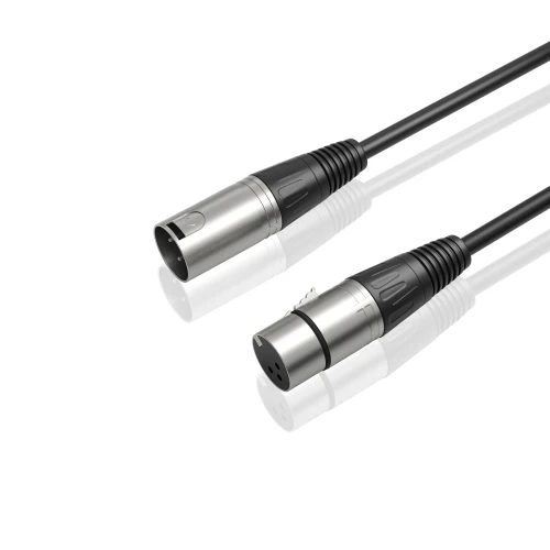 Kabel mikrofonowy Fifine L9C XLR męski - żeński, 1,8 m, czarny