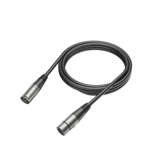 Kabel mikrofonowy Fifine L9C XLR męski - żeński, 1,8 m, czarny