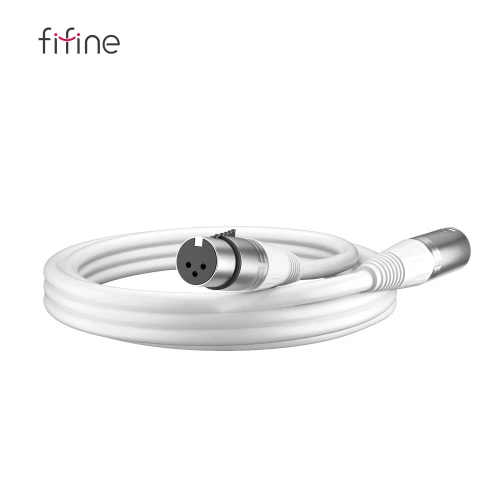 Kabel mikrofonowy Fifine L9CW XLR męski - żeński, 1,8 m, biały