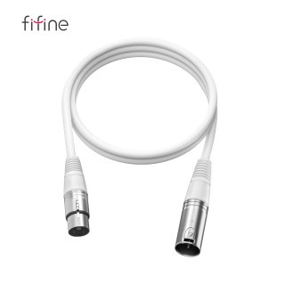 Kabel mikrofonowy Fifine L9CW XLR męski - żeński, 1,8 m, biały