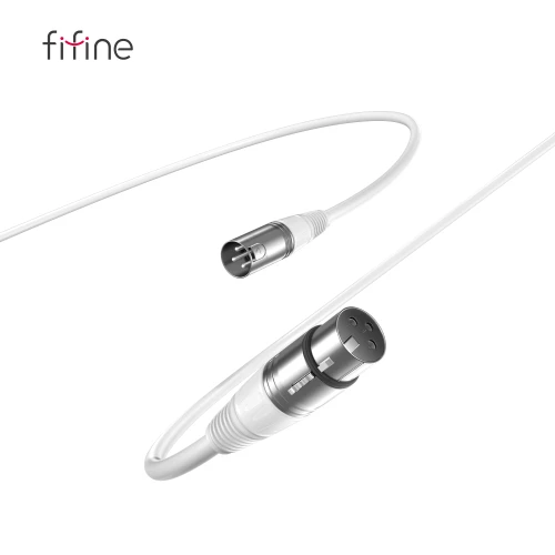 Kabel mikrofonowy Fifine L9CW XLR męski - żeński, 1,8 m, biały