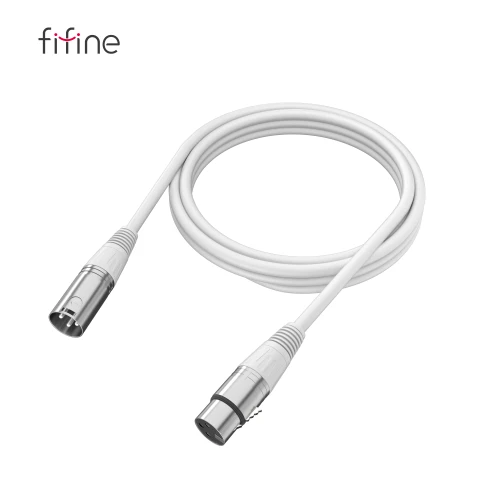 Kabel mikrofonowy Fifine L9CW XLR męski - żeński, 1,8 m, biały