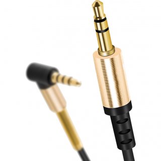 Kabel Słuchawkowy z mikrofonem AUX 3.5mm - 1m