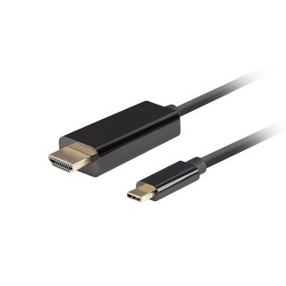 Kabel USB-c(m)->hdmi(m) 3m 4K 60hz Czarny Lanberg
