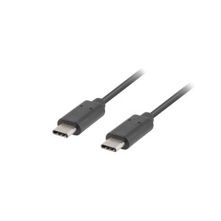 Kabel USB-C M/m 3.1 Gen 1 0.5m Czarny Lanberg