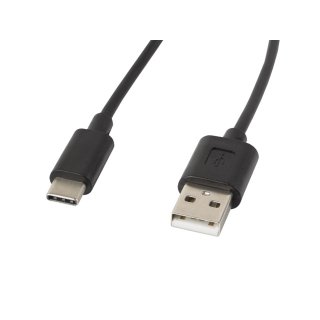 Kabel USB-c(m)->usb-a(m) 2.0 1.8m Czarny Lanberg