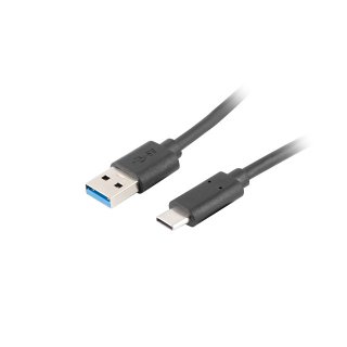 Kabel USB-c(m)->usb-a(m) 3.1 1.8m Czarny Lanberg