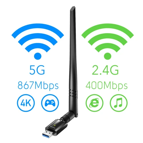 Karta sieciowa WiFi Cudy WU1400 2,4GHz/5GHz USB 3.0