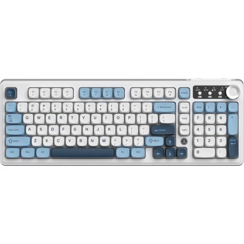 Klawiatura Ajazz AF98 PLUS RGB membranowa bezprzewodowa biała