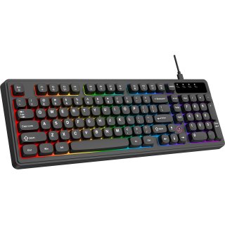 Klawiatura Ajazz AF98 Rainbow LED membranowa przewodowa czarna
