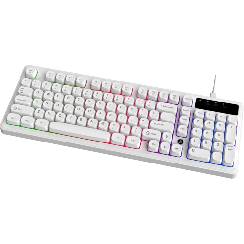 Klawiatura Ajazz AF98 Rainbow LED membranowa przewodowa biała