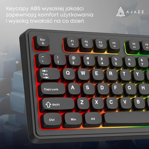 Klawiatura Ajazz AF98 Rainbow LED USB Membranowa Czarna