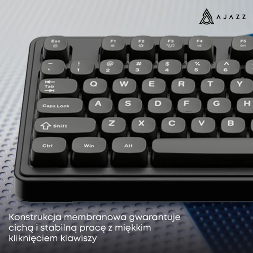 Klawiatura Ajazz AF98 Rainbow LED USB Membranowa Czarna