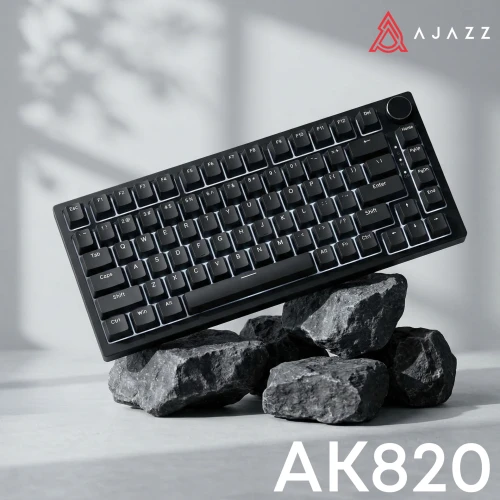 Klawiatura Ajazz AK820 RGB mechaniczna przewodowa czarna