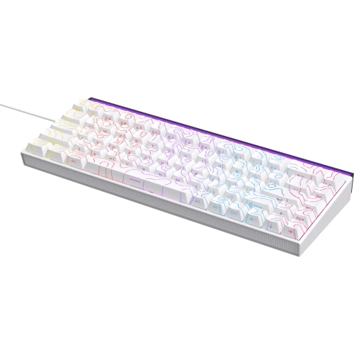 Klawiatura Ajazz NK68 mechaniczna przewodowa Rainbow LED biała