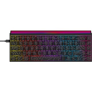 Klawiatura Ajazz NK68 mechaniczna przewodowa Rainbow LED czarna