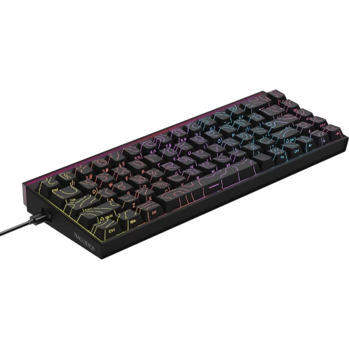 Klawiatura Ajazz NK68 mechaniczna przewodowa Rainbow LED czarna