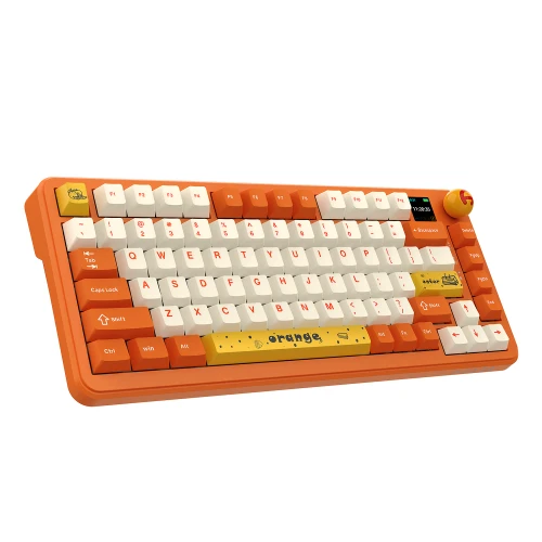 Klawiatura AK820 MAX Avocado Switch Orange-White Theme-RGB-With Screen