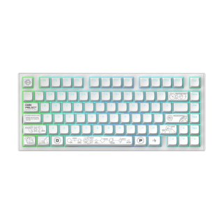 Klawiatura Dark Project ALU Terra Nova White Wireless G3MS Moonstone