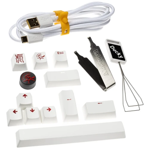 Klawiatura Ducky One 3 Classic Pure White SF RGB - MX-Silent-Red (US)