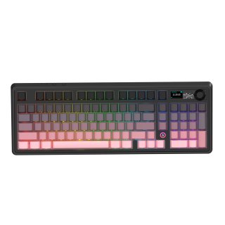Klawiatura gamingowa mechaniczna AK980 Gift Switch-V2-Pink-Gradient-Model-With-Screen RGB