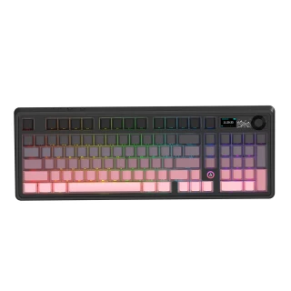 Klawiatura gamingowa mechaniczna AK980 Gift Switch-V2-Pink-Gradient-Model-With-Screen RGB