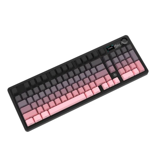 Klawiatura gamingowa mechaniczna AK980 Gift Switch-V2-Pink-Gradient-Model-With-Screen RGB