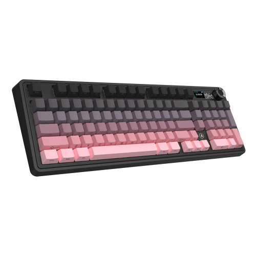 Klawiatura gamingowa mechaniczna AK980 Gift Switch-V2-Pink-Gradient-Model-With-Screen RGB