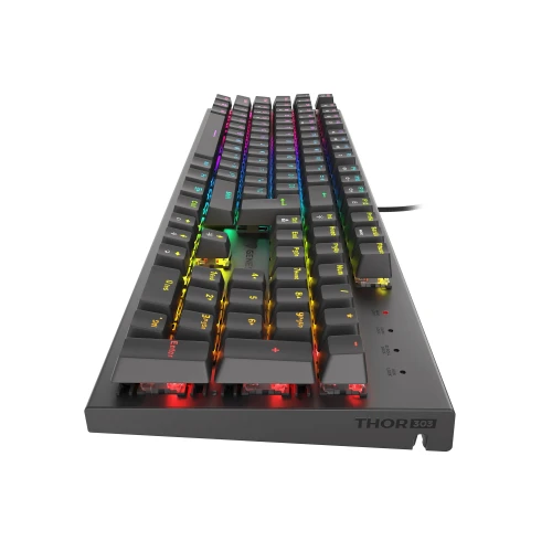 Klawiatura Genesis Thor 303 RGB Outemu Red Black Full-Size 