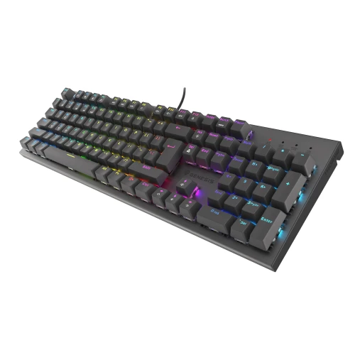 Klawiatura Genesis Thor 303 RGB Outemu Red Black Full-Size 