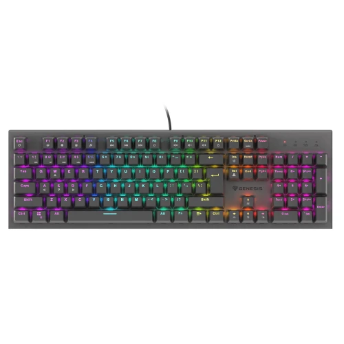 Klawiatura Genesis Thor 303 RGB Outemu Red Black Full-Size 