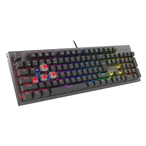 Klawiatura Genesis Thor 303 RGB Outemu Red Black Full-Size 