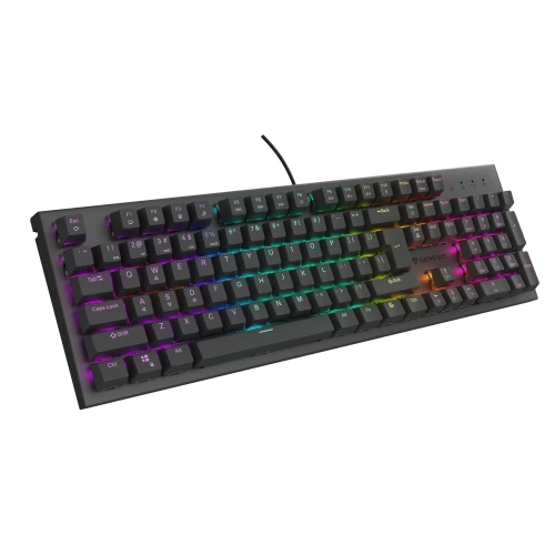 Klawiatura Genesis Thor 303 RGB Outemu Brown Black Full-Size 