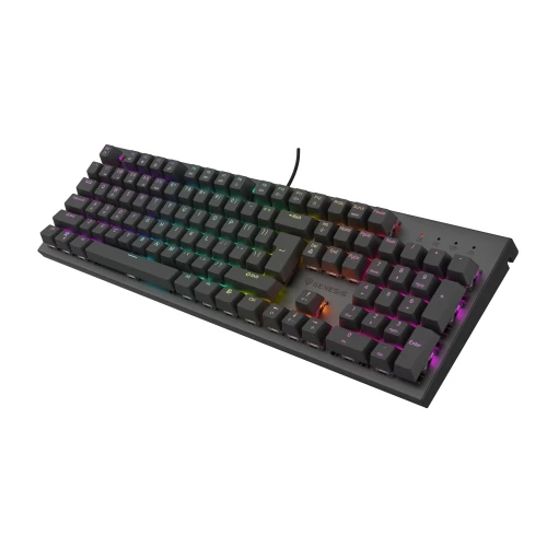 Klawiatura Genesis Thor 303 RGB Outemu Brown Black Full-Size 