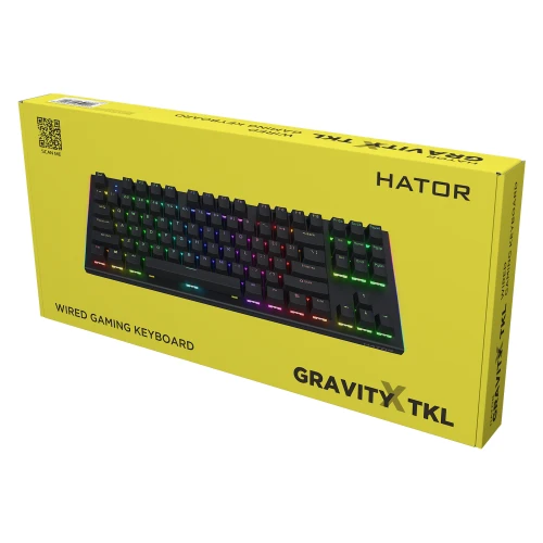 Klawiatura HATOR Gravity X TKL RGB Aurum Orange Czarna