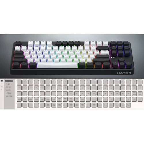 Klawiatura HATOR Rockfall 3 TKL Wireless RGB Black