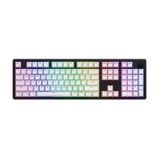 Klawiatura HATOR Skyfall 100 Wireless RGB White Black Lemon
