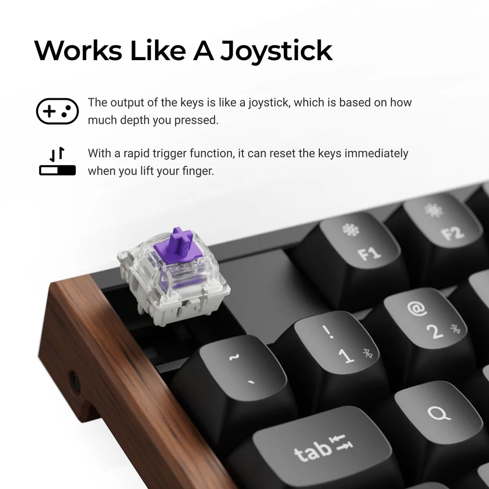 Snap Click i Last Key Priority w Keychron K10 HE