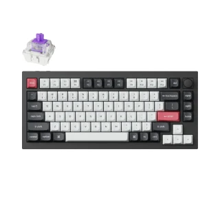 Klawiatura Keychron Q1 HE RGB Carbon Black Gateron Double-Rail Magnetic Nebula