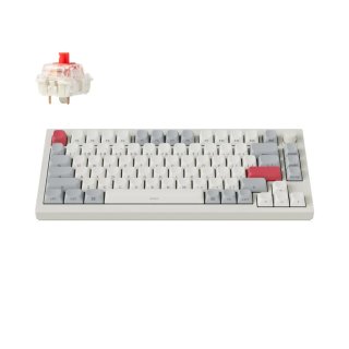 Klawiatura Keychron Q1 Max RGB Shell White Gateron Jupiter Red Side-Print