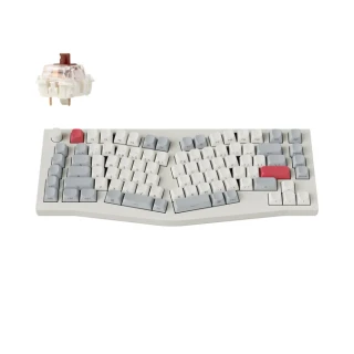 Klawiatura Keychron Q10 Max RGB Shell White Gateron Jupiter Brown Side-Print