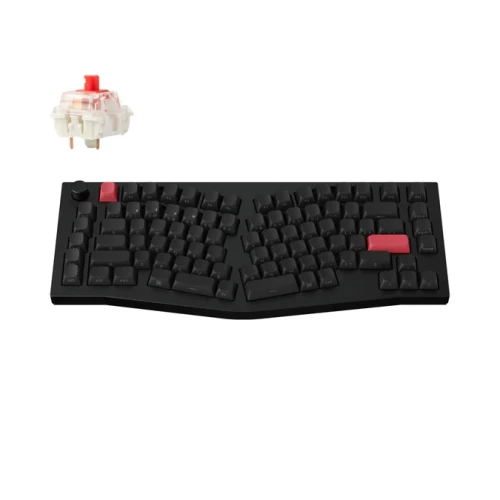 Klawiatura Keychron Q10 Max RGB Carbon Black Gateron Jupiter Red Side-Print