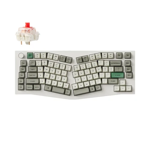 Klawiatura Keychron Q10 Max RGB Shell White Gateron Jupiter Red