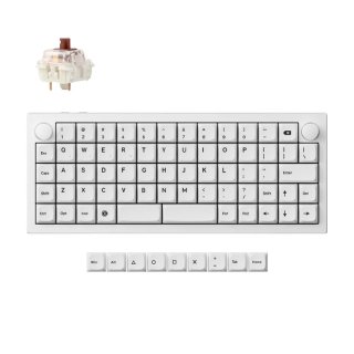 Klawiatura Keychron Q15 Max RGB Shell White Gateron Jupiter Brown