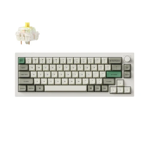 Klawiatura Keychron Q2 Max RGB Shell White Gateron Jupiter Banana