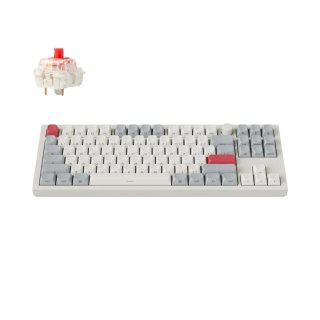 Klawiatura Keychron Q3 Max RGB Shell White Gateron Jupiter Red Side-Print