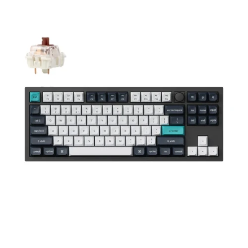 Klawiatura Keychron Q3 Max RGB Carbon Black Gateron Jupiter Brown