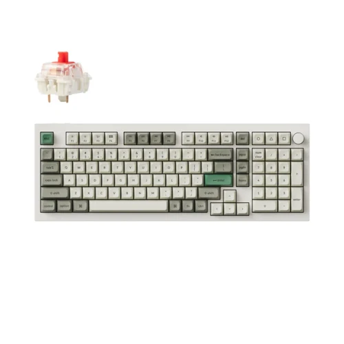 Klawiatura Keychron Q5 Max RGB Shell White Gateron Jupiter Red