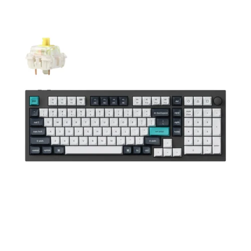 Klawiatura Keychron Q5 Max RGB Carbon Black Gateron Jupiter Banana