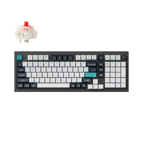 Klawiatura Keychron Q5 Max RGB Carbon Black Gateron Jupiter Red